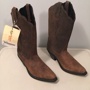 NEW Women’s Size 6.5 Leather Cowgirl Boots
